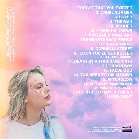 leaked lover songs|Taylor Swift’s ‘Lover’ Tracklist May Have Just Leaked & Swifties。